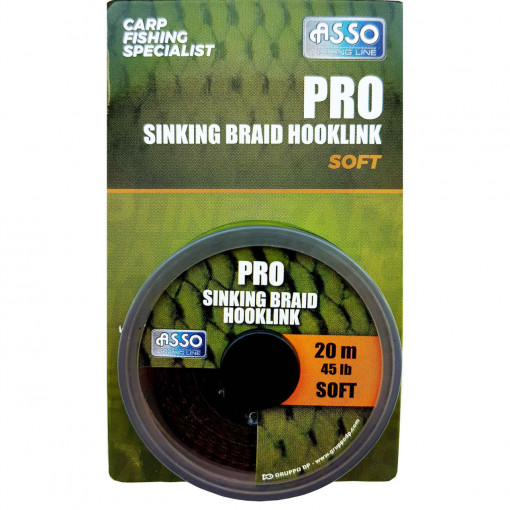 Fir Asso Pro Soft Sinking Braid Hooklink 15Lb 20m Multicolor