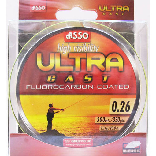 Fir Asso Ultra Cast 0.14mm 2.30kg 150m Galben Fluo