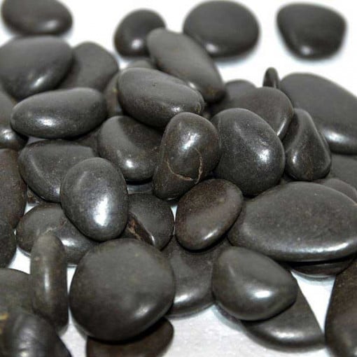 Pietris acvariu negru punga 1 kg granulatie medie 3-4 cm