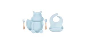 Set masă bebeluși din silicon Albastru – 10 piese esențiale pentru diversificare - Img 3