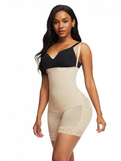 Modelator body cu tanga, FORMeasy shapewear, culoare bej, marimea