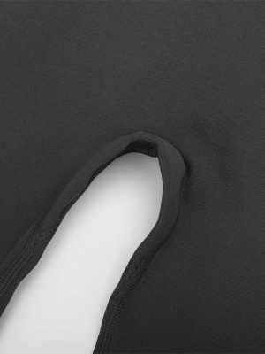 Colanți Compresivi Femei, Talie Înaltă și Ridicare Fese, Material Seamless Sport Gym , Culoare Neagră - Img 11