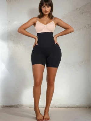 Lenjerie Modelatoare fara cusatura 4 Atele FlexiBoning -Seamless Boxer BLACK Impiedica Rularea - Img 2