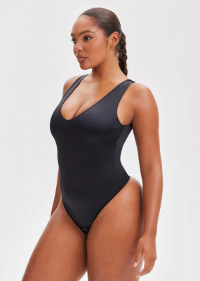 Body Modelator Model Tanga Elegant , Satin Negru / Black - Img 5