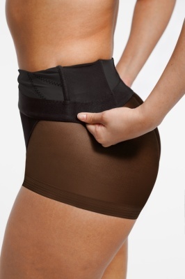 Lenjerie Modelatoare Neagră cu Talie Înaltă, Compresie Triplă, Cu Tije Metalice, Efect Ridicare Fese, Invizibilă Sub Rochii, Aplatizarea Abdomenului - Img 7