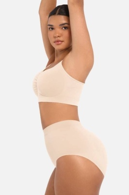 Sutien Modelator SKIN Fara Prindere Mos si Baba, Cu Bretele Ajustabile, Nude Deschis - Img 3