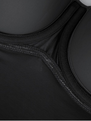 Body Tanga Modelator Dintr-o Singură Bucată, Tip Tanga cu Cupe Căptușite, Bretele Reglabile Detașabile, Talie Modelatoare, Negru - Img 9