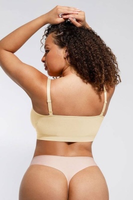 Sutien Modelator SKIN Fara Prindere Mos si Baba, Cu Bretele Ajustabile, Nude Deschis - Img 4