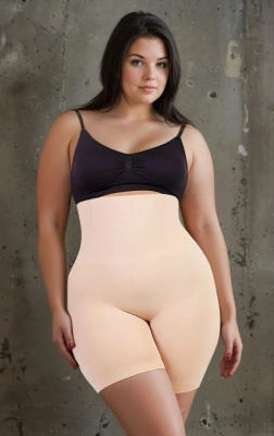 Chilot fara cusatura 4 Atele FlexiBoning -Seamless Boxer Double-layer Tummy- NUDE - Img 1
