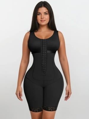 Salopeta Modelatoare Premium Faja Post Op Stage 2 – Perfecțiune în Modelare și Recuperare Negru, Confort Superior, Design Ergonomic - Img 1
