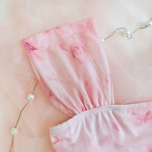 Top Roz Tie-Dye Opaque - Versatil pentru Oricare Ocazie, Confortabil și Elegant, Fără Transparență.Bustiera - Img 3