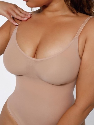 Body Modelator Tanga Seamless -Nude- Shapewear Confortabil pentru Femei - Img 3