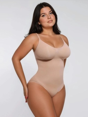 Body Modelator Tanga Seamless -Nude- Shapewear Confortabil pentru Femei