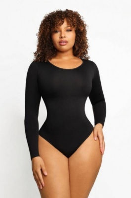 Body Top Modelator ---LADIES` BLOUSE --- Black - Img 6