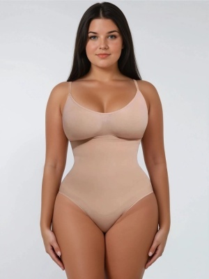 Body Modelator Tanga Seamless -Nude- Shapewear Confortabil pentru Femei - Img 8