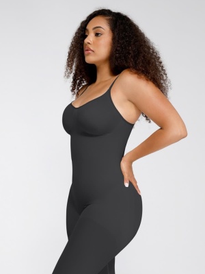 Salopetă Modelatoare Seamless SKINS – Contur Perfect, Confort Maxim-BLACK Negru - Img 7