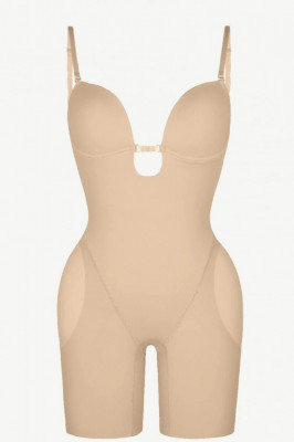 Body Modelator Cu Push UP (Bureti) Pentru Marirea Posteriorului si Coapselor , Cu spatele decoltat Nude si Sutien - Img 1