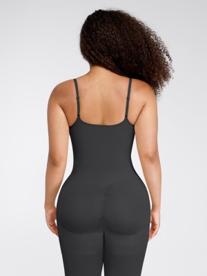 Salopetă Modelatoare Seamless SKINS – Contur Perfect, Confort Maxim-BLACK Negru - Img 9