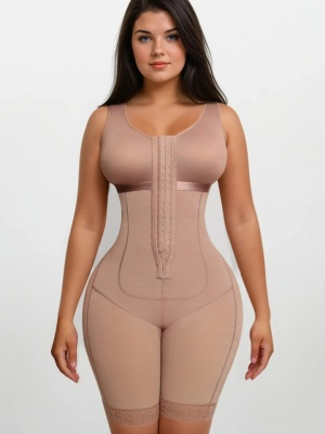 Salopeta Modelatoare Premium Faja Post Op Stage 2 – Perfecțiune în Modelare și Recuperare Nude / Bej, Confort Superior, Design Ergonomic - Img 1