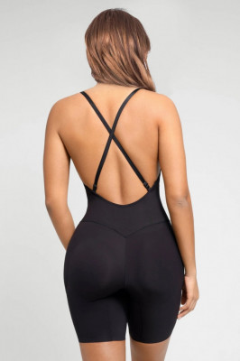Body Modelator Cu Push UP (Bureti) Pentru Marirea Posteriorului si Coapselor , Cu spatele decoltat Black si Sutien - Img 4