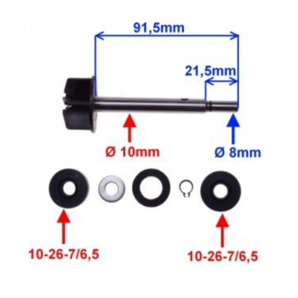 REVISIONE POMPA ACQUA SCOOTER APRILIA 125 150 200 ROTAX 100110170 | . Specialista Vespa, Lambretta, Ciao E Vintage - Foto 6