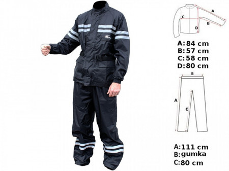 Combinezon ploaie moto, atv, scuter - M