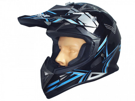 Casca cross, enduro Neon Blue - marime L
