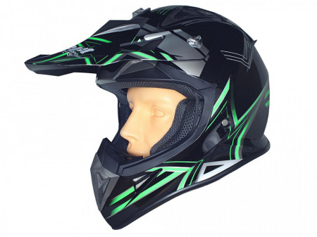 Casca cross SafeBet Green - marime S