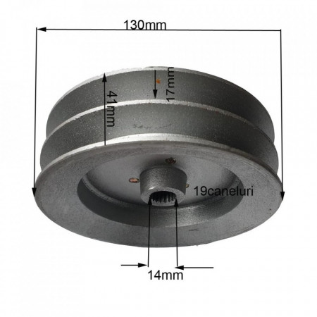 Fulie mare motocultor Dac, Gigant, Ruris, Zimbru