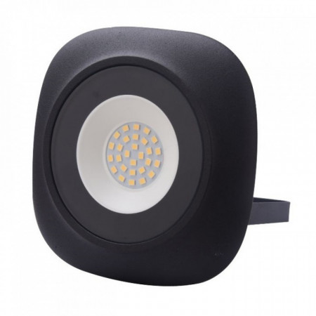 Proiector led rotund Iris, 20W (100W), 1800Lm, 6400K, lumina rece, negru