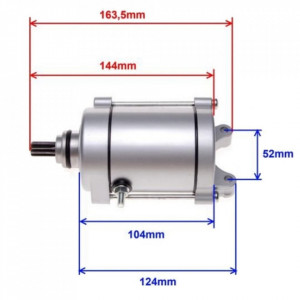 electromotor atv cu 9 dinti