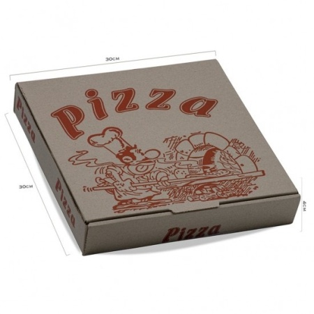 Cutii de pizza, natur 30x30x3.5 100 buc/set