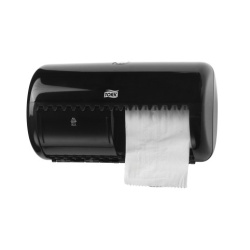 DISPENSER HARTIE IGIENICA 2 ROLE TORK NEGRU T4 - 557008