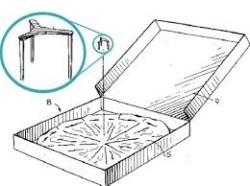 Distantier pizza lemn 100 buc/set