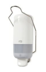 DOZATOR SAPUN LICHID CU MANER 1L TORK ALB S1 - 560100 - Img 3