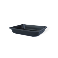 Caserole termosudabile din PP, negre, 1 , 2 sau 3 compartimente pentru catering, /50 buc set - Img 1