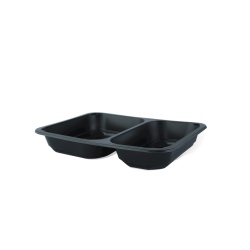 Caserole termosudabile din PP, negre, 1 , 2 sau 3 compartimente pentru catering, /50 buc set - Img 2