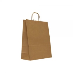 Sacosa hartie hart cu maner rasucit, 31x17x39 cm, 50 buc