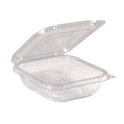 Set 100 caserole transparente din PET, cu capac atasat, 150 ml