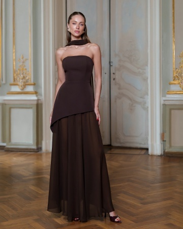Rochie Blanc - cafeniu