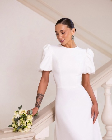 Rochie Cranberry - alb - Img 3