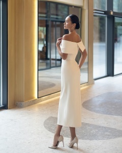 Rochie Ribbon midi - crem - Img 2