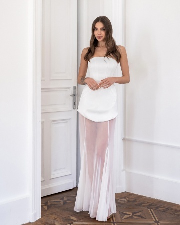 Rochie Audrey - alb