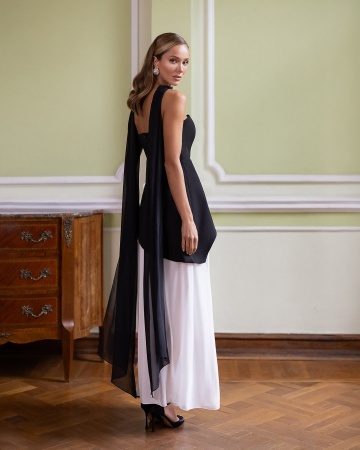 Rochie Blanc - alb / negru - Img 2