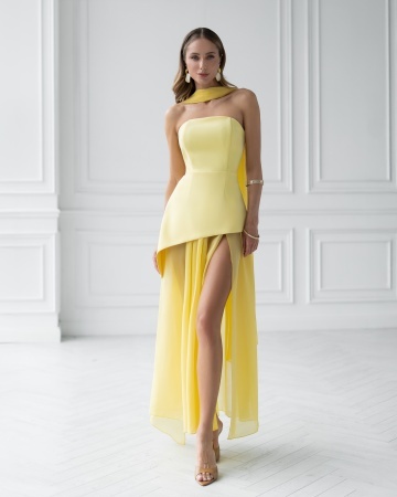 Rochie Blanc - galben