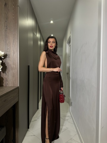 Rochie Eve - cafeniu