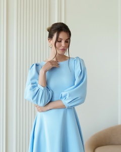 Rochie Fleur - albastru - Img 2