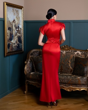 Rochie Christine - roșu - Img 2