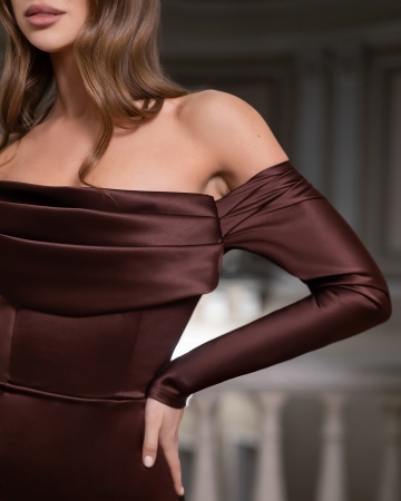 Rochie Cynthia - cafeniu - Img 3
