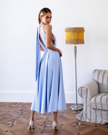 Rochie Monroe - albastru - Img 3